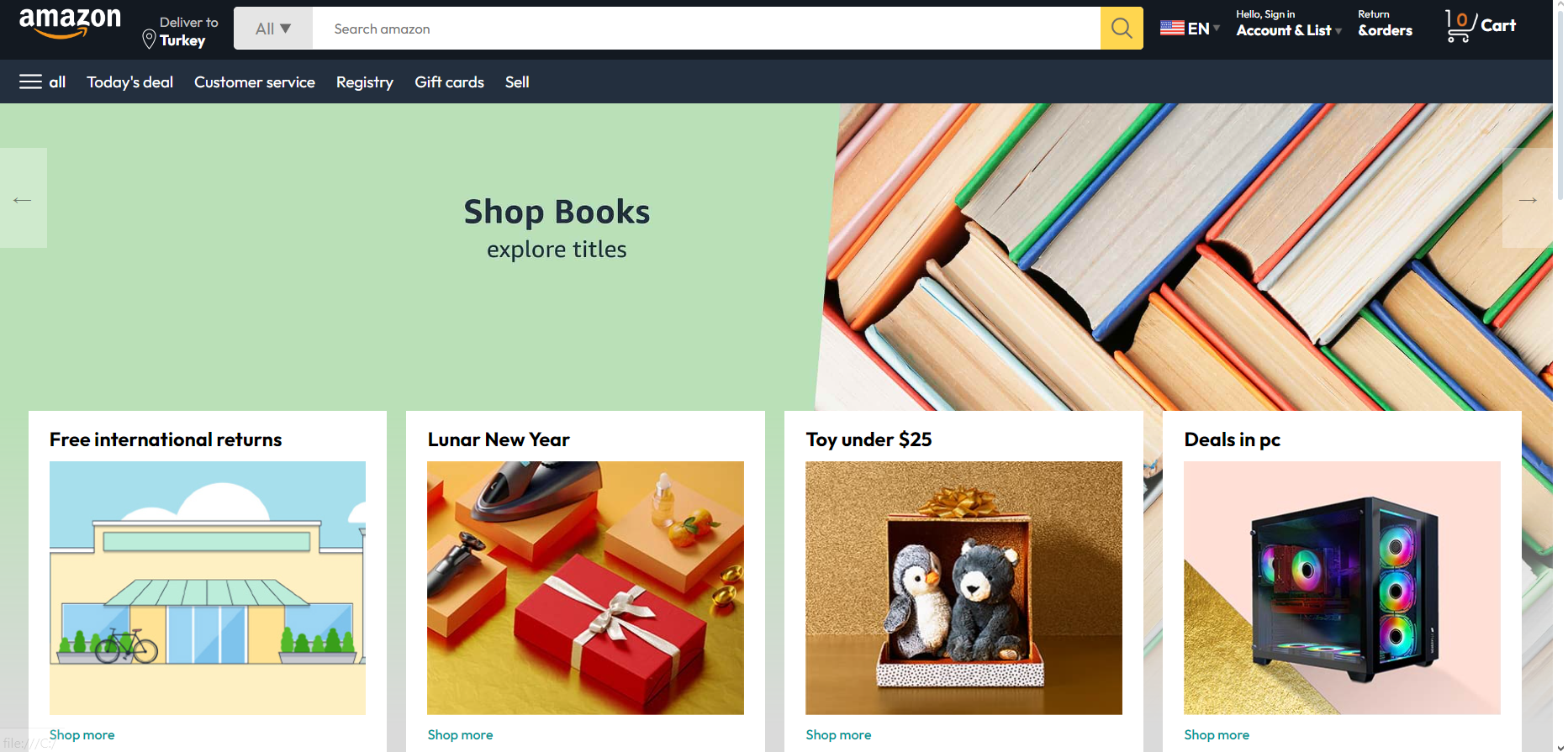 Amazon clone