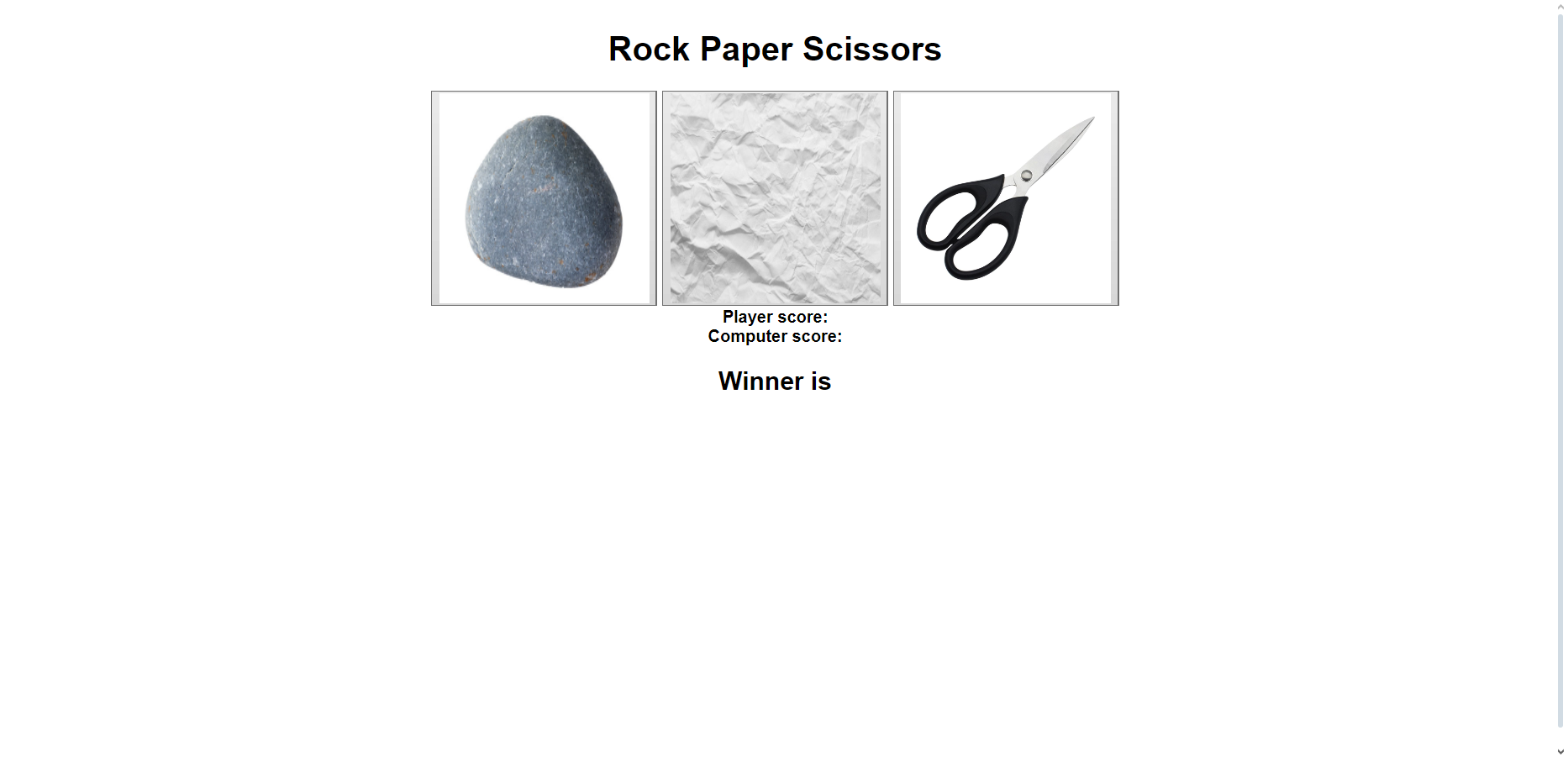 rock paper scissors